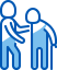 Assisted living center and memory care icon.