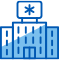Healthcare services icon.